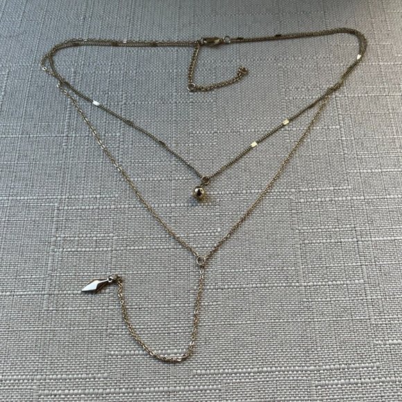 Women Necklace Y Dangle Gold Tone Fashion Jewelry New - Picture 3 of 10